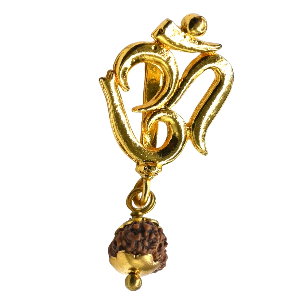 14 Mukhi Rudraksha OM Pendant (Gold)