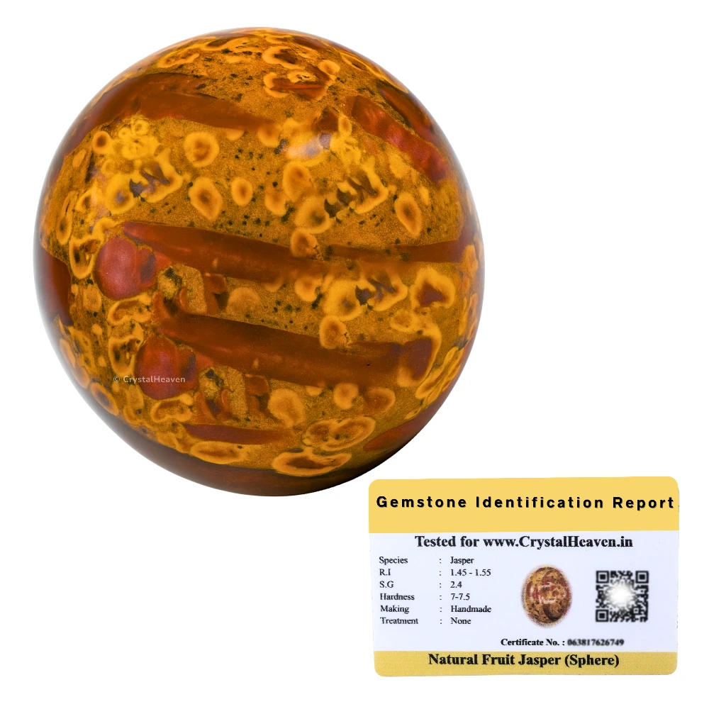 Fruit Jasper Sphere (2 Inch)