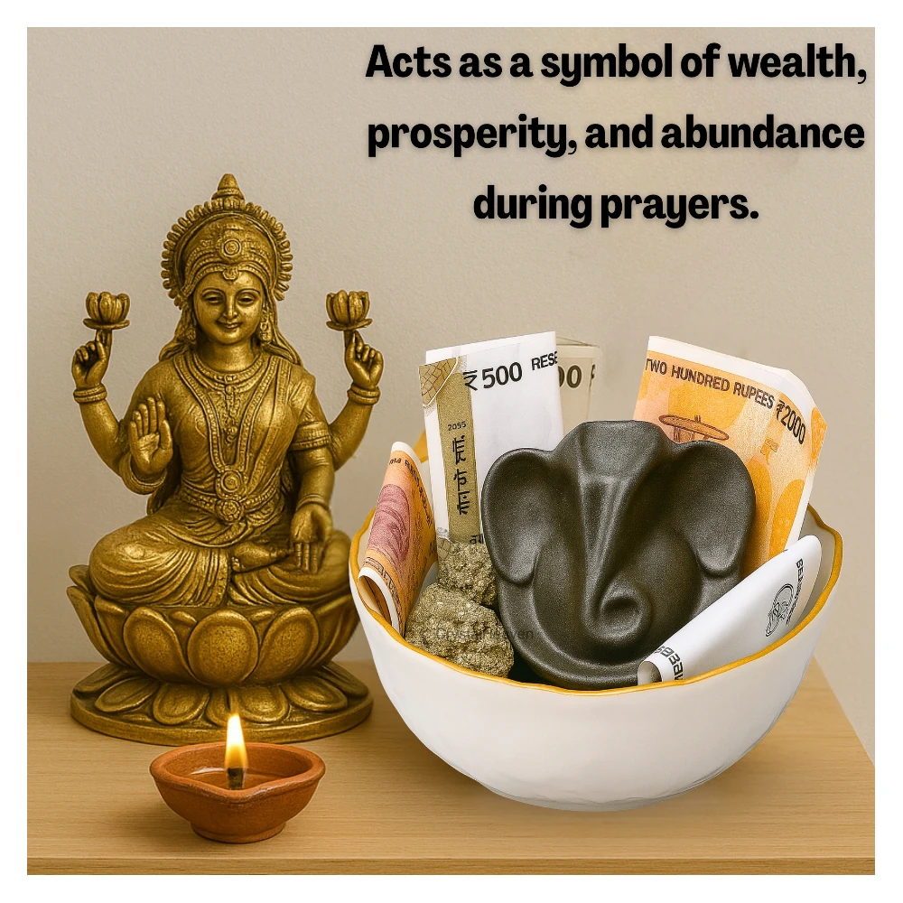Money Bowl For Feng Shui Wealth Attraction (Bowl - Ganesha)
