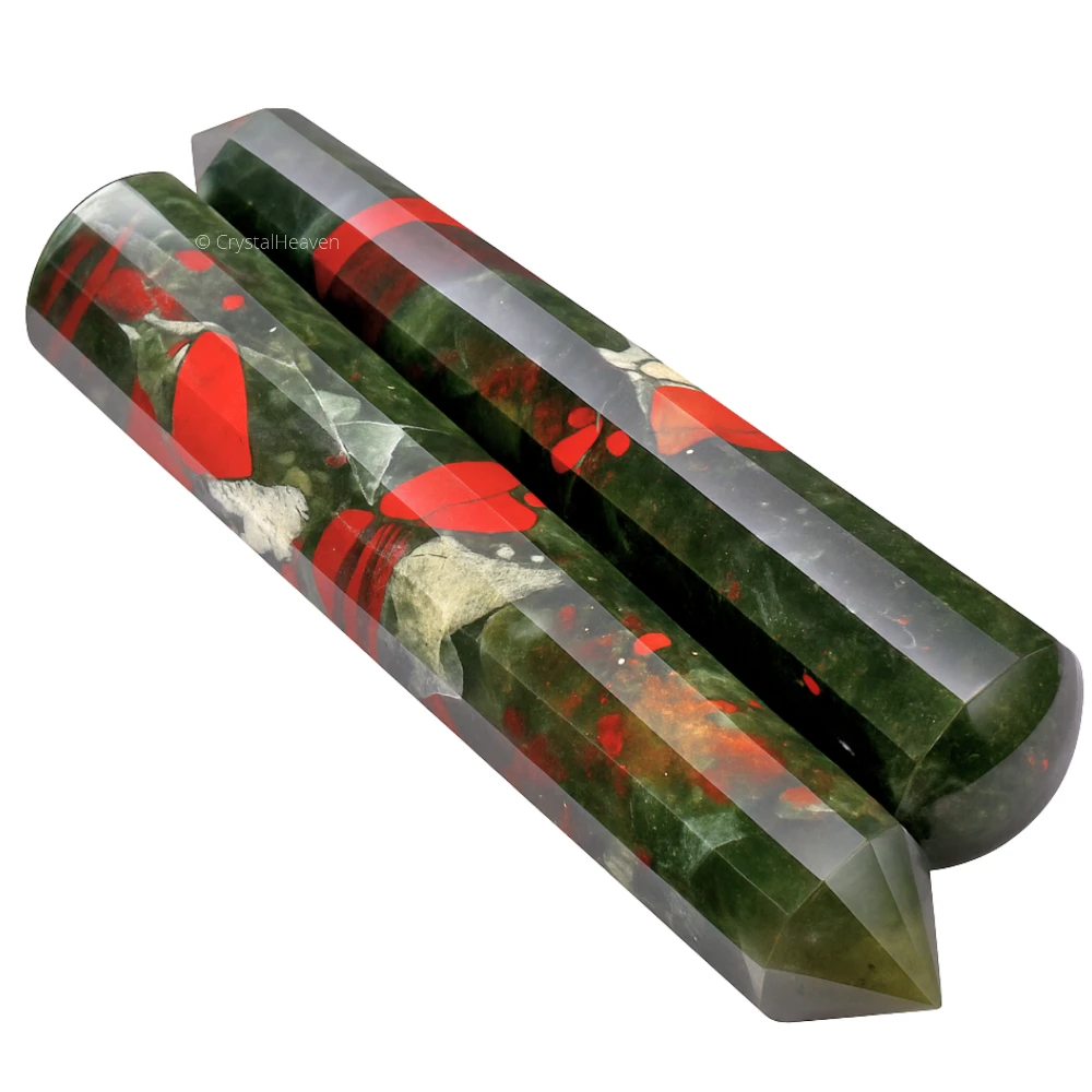 African Bloodstone Wand (Faceted)