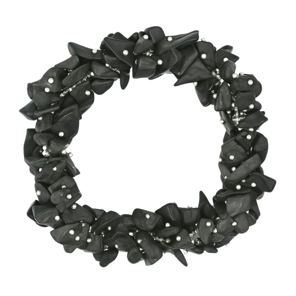 Shungite Chips Bead Bracelet