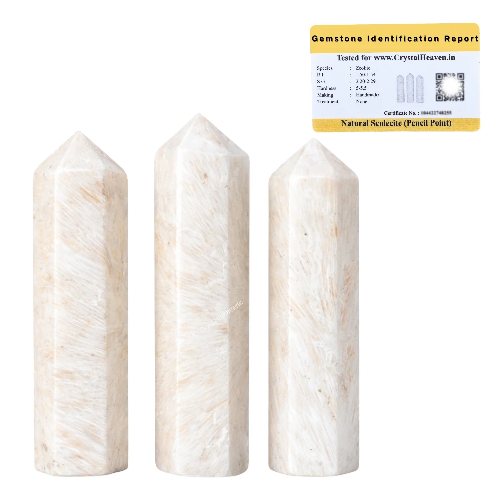 Scolecite Pencil Points (Set of 3)
