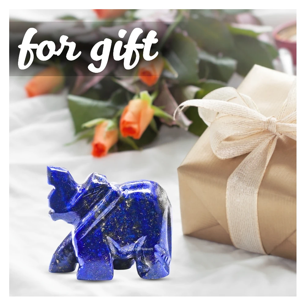 Lapis Lazuli Crystal Elephant