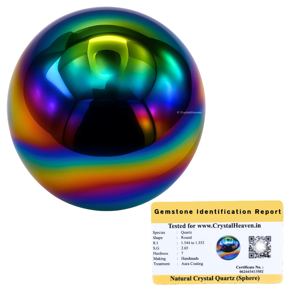 Titanium Aura Quartz Sphere (1 Inch)
