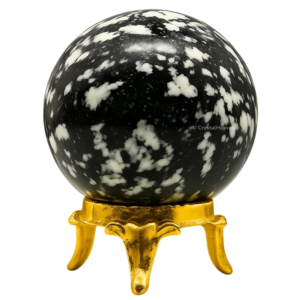 Black and White Tourmaline Sphere