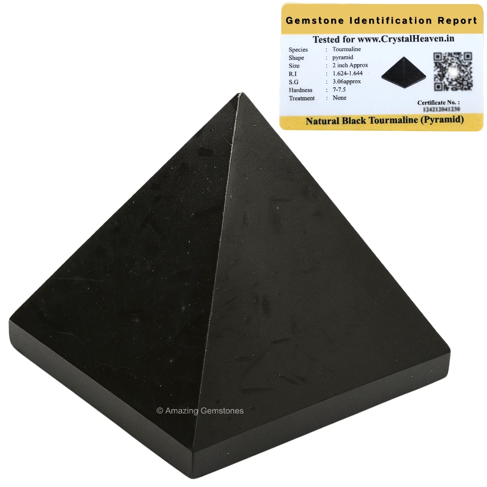 Black Tourmaline Pyramid (1 inch)