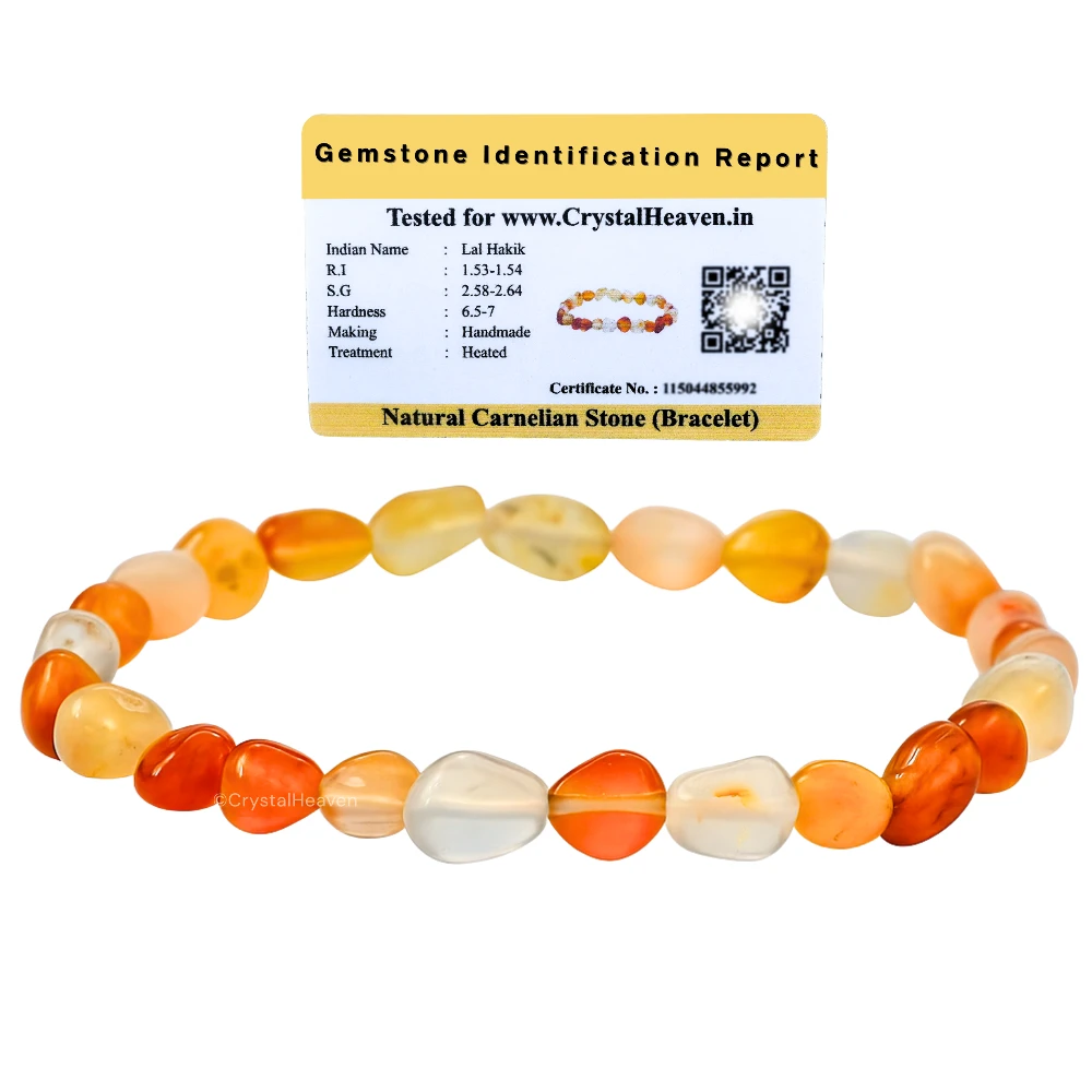 Carnelian Tumbled Bracelet (Elastic)