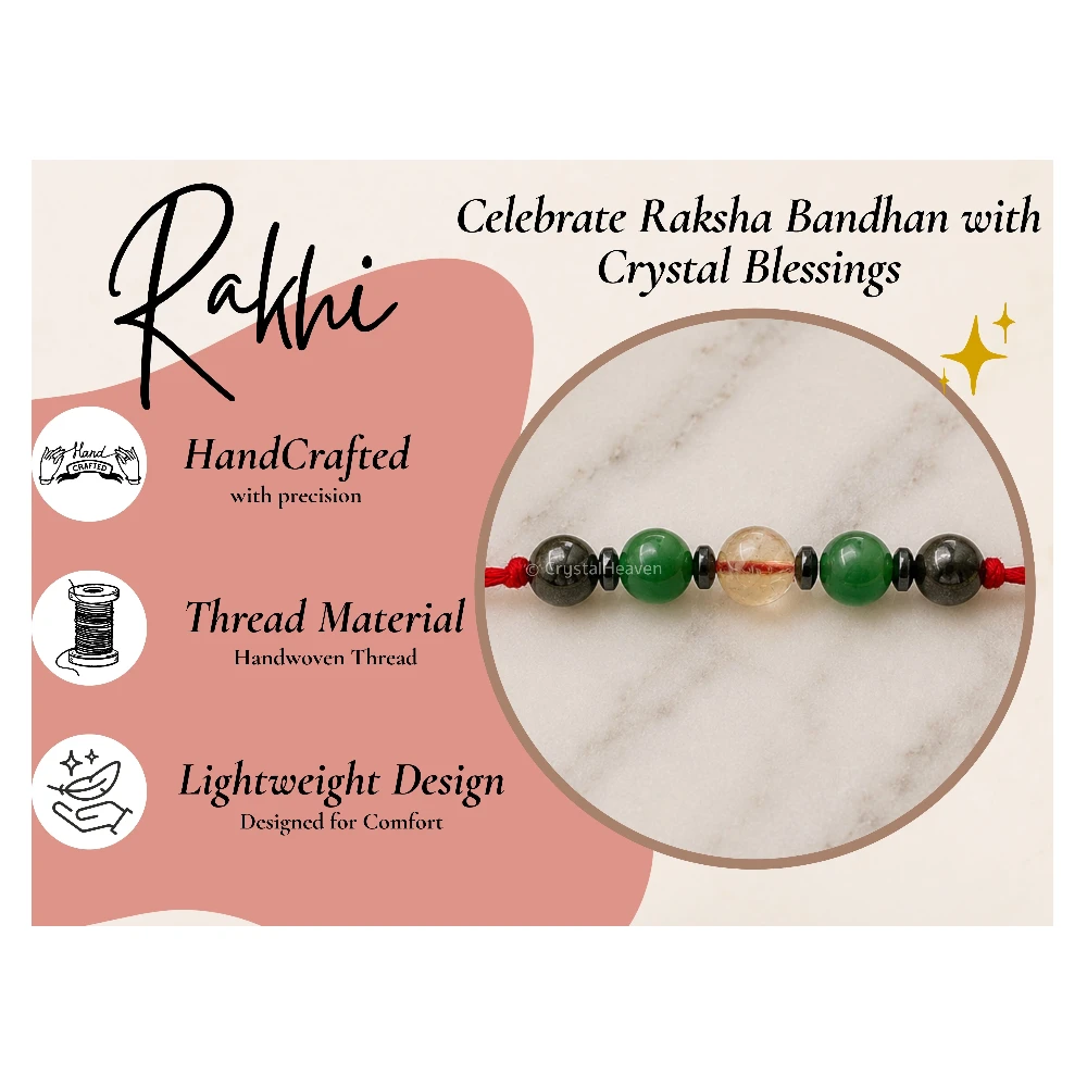 Money and Success Rakhi for Brother (Set of 5)