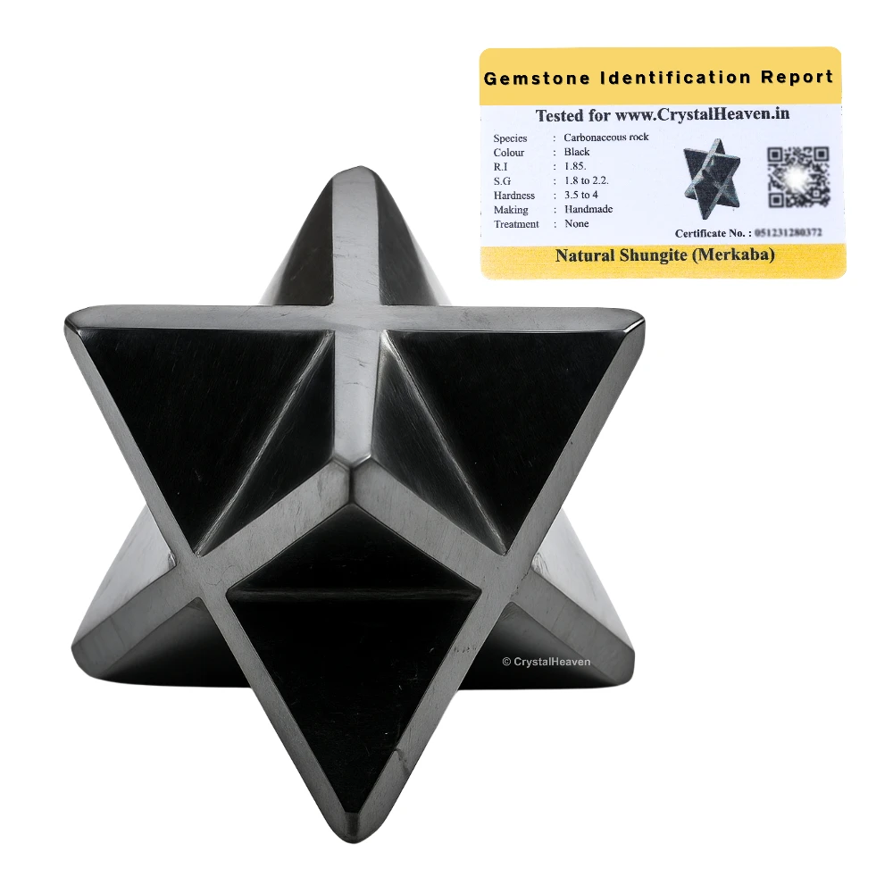 Shungite Crystal Merkaba (35-45 mm)