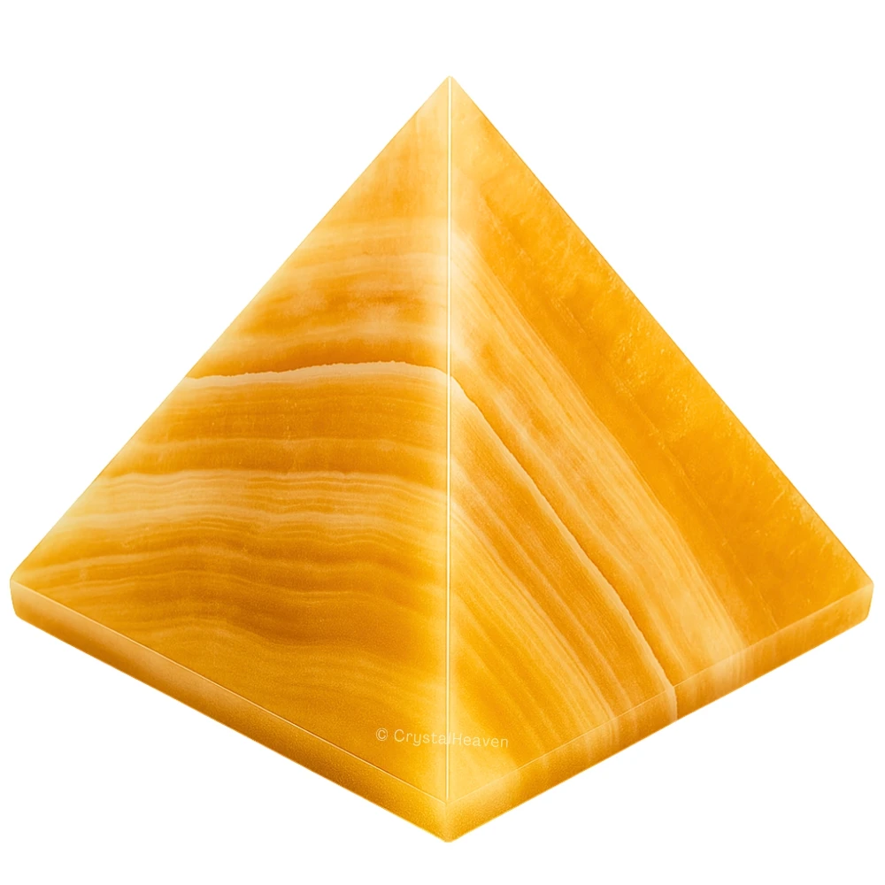 Yellow Calcite Pyramid (1.5 Inch)
