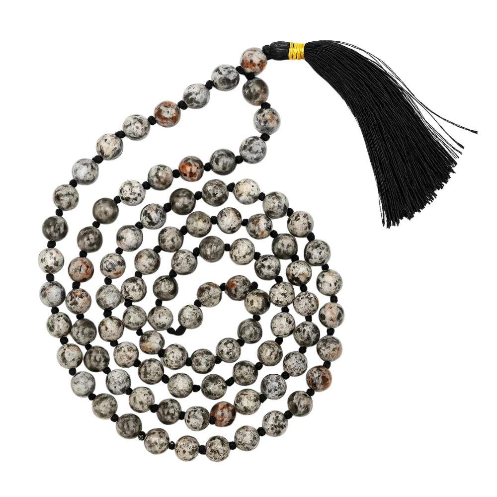 Yooperlite Japa Mala (Hand Knotted)