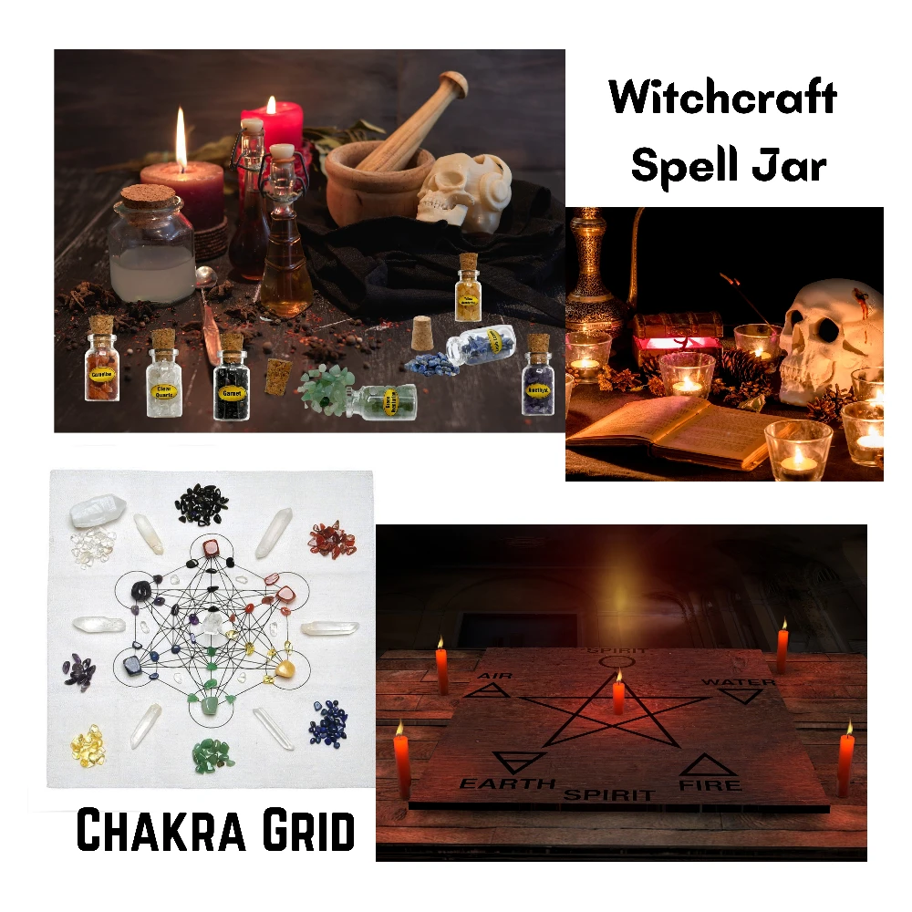 Spell Jars Kit for Witchcraft Supplies - Premium Set of 11
