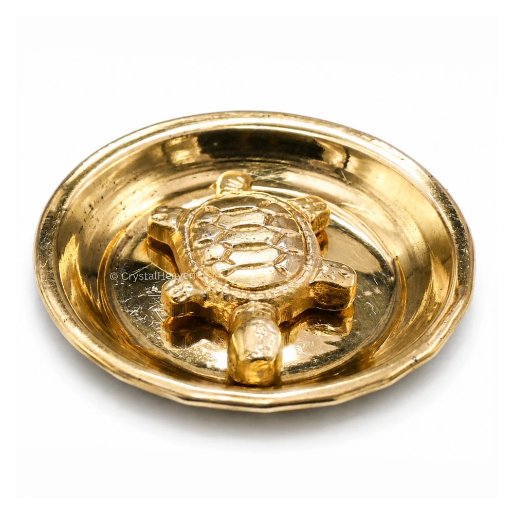 Tortoise with Plate Bass Idol Figurine (40 Gram, 2.5 inch)