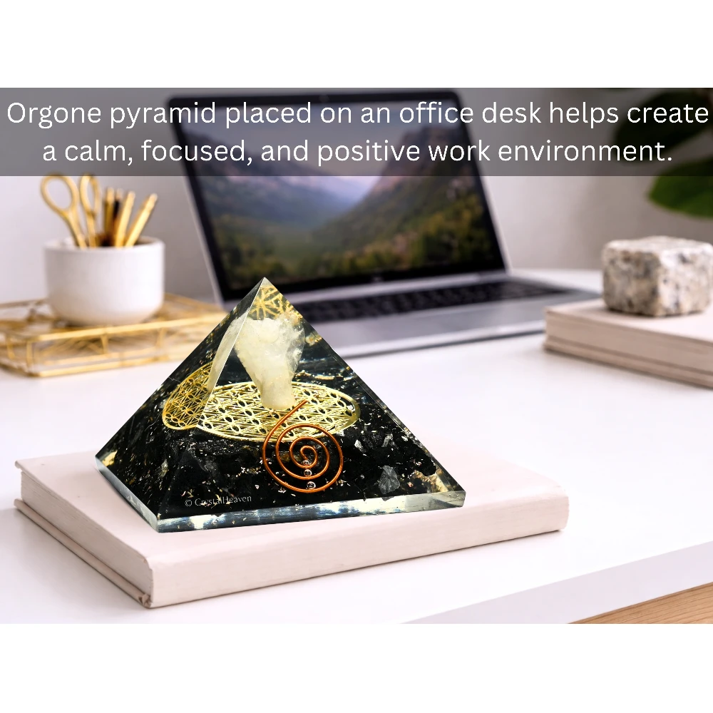 Shungite Orgone Pyramid (Angel)