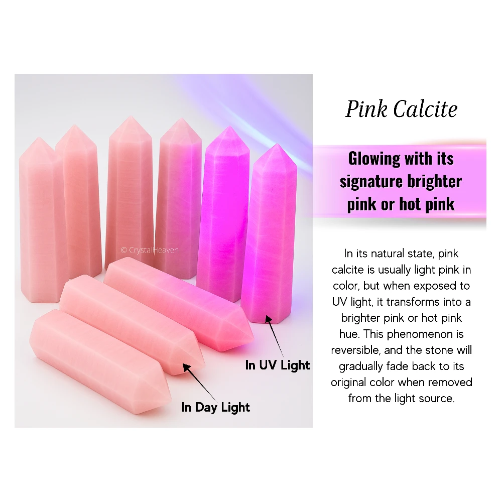 Pink Calcite Crystal Tower (2" to 3" inch)