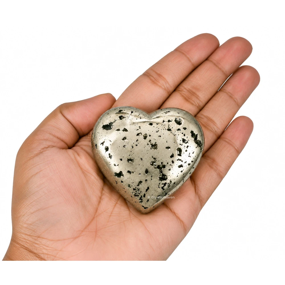 Raw Pyrite Heart