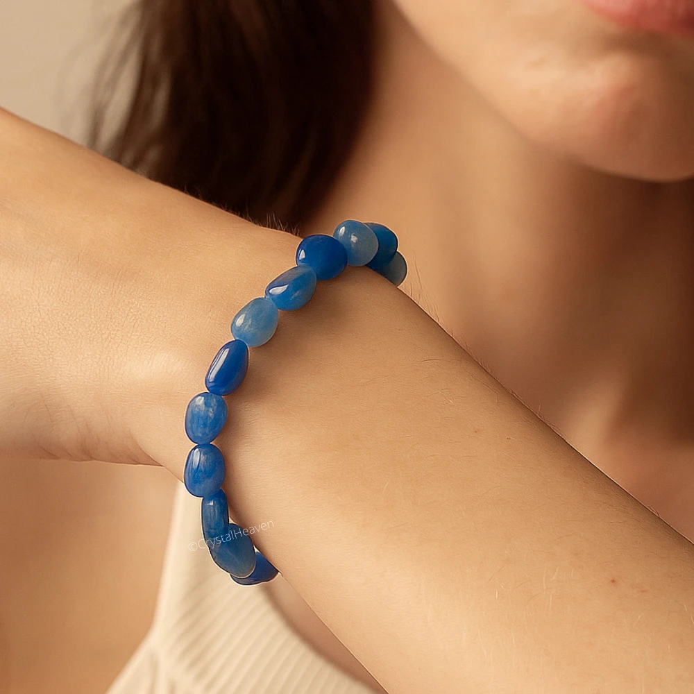 Blue Aventurine Tumbled Bracelet (Elastic)