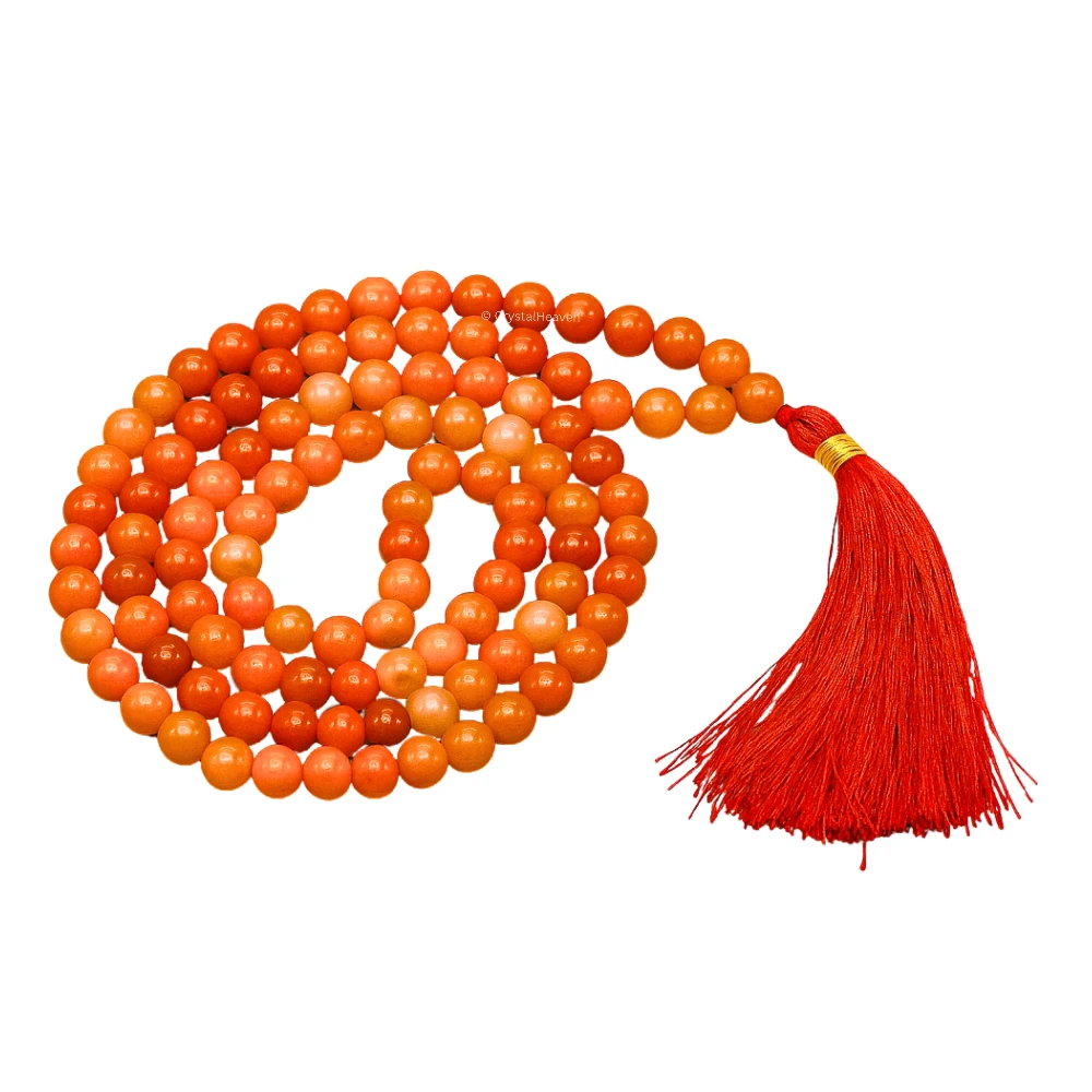 Red Aventurine Japa Mala (Without Knot)