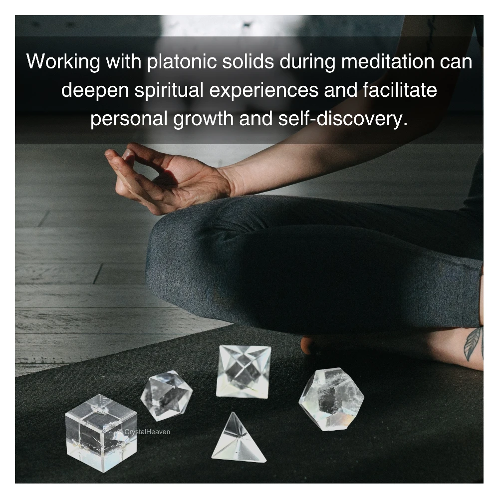 Clear Quartz Platonic Solid - 5 Pcs