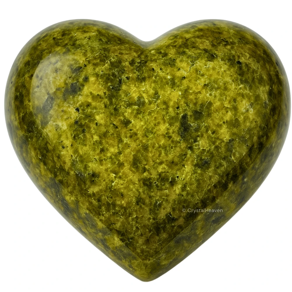 Green Tourmaline In Matrix Heart
