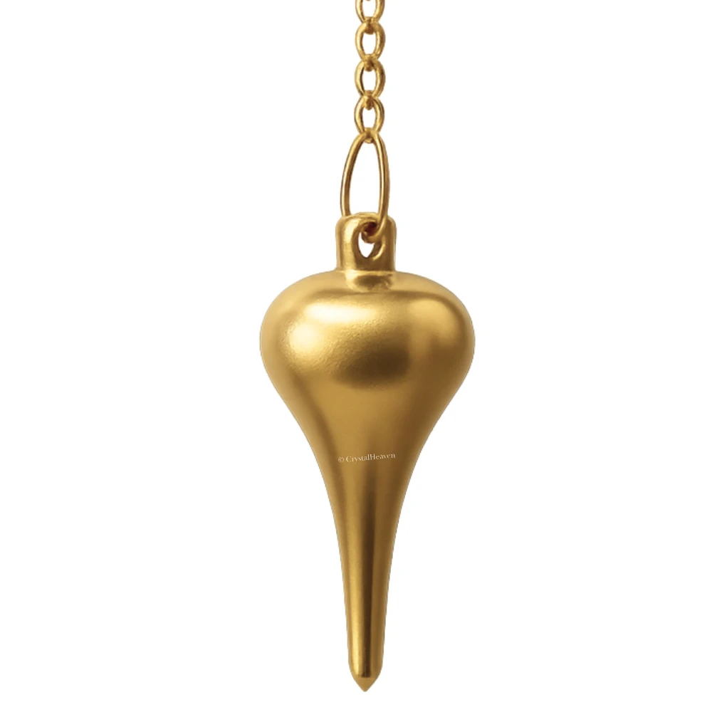 Metal Brass Pendulum - Dome Cone Point Gold (MP118)