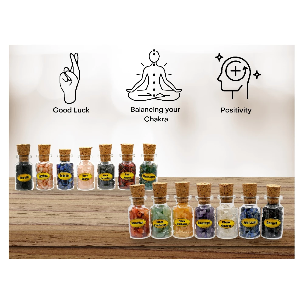 Spell Jars Kit for Witchcraft Supplies - Set of 14 (Regular)