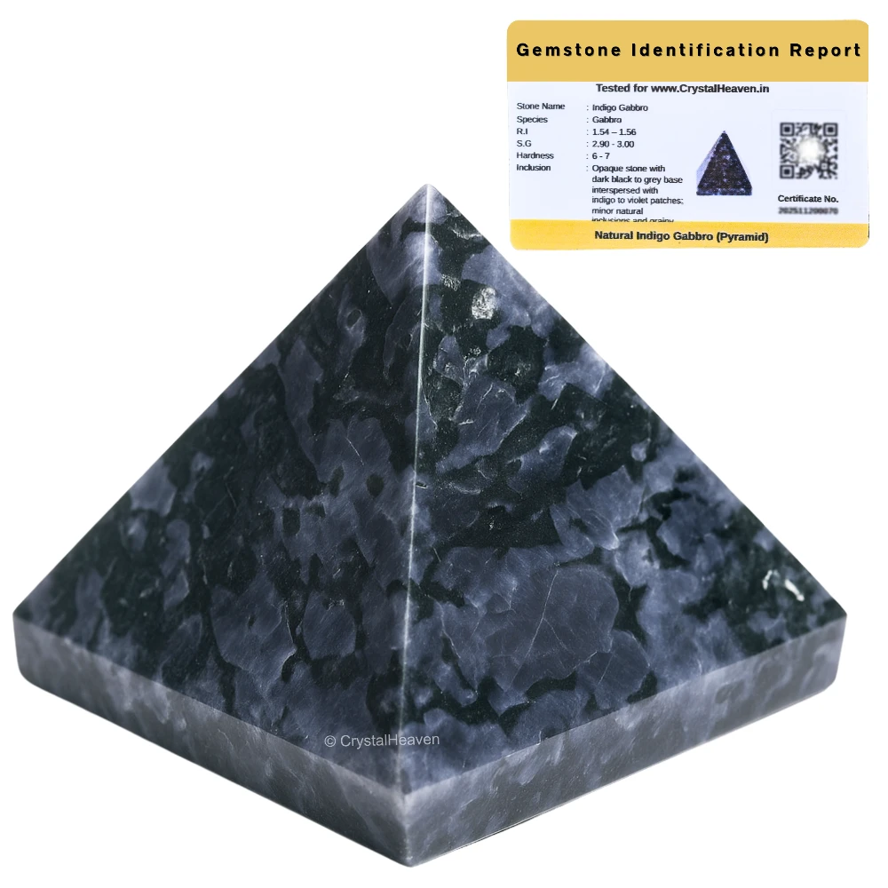 Indigo Gabbro Pyramid (2 Inch)