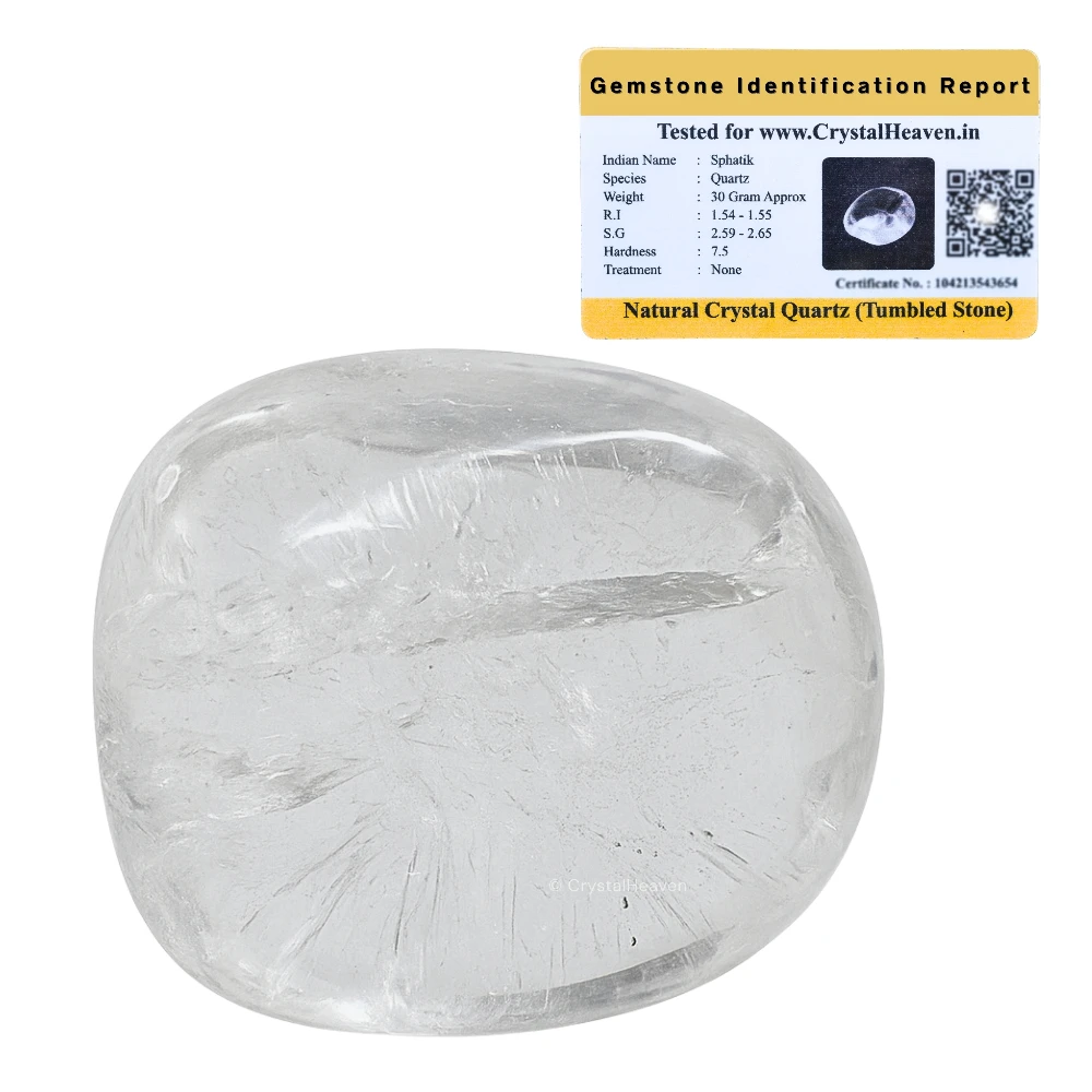 Tumbled Clear Quartz Stones (Premium Quality)