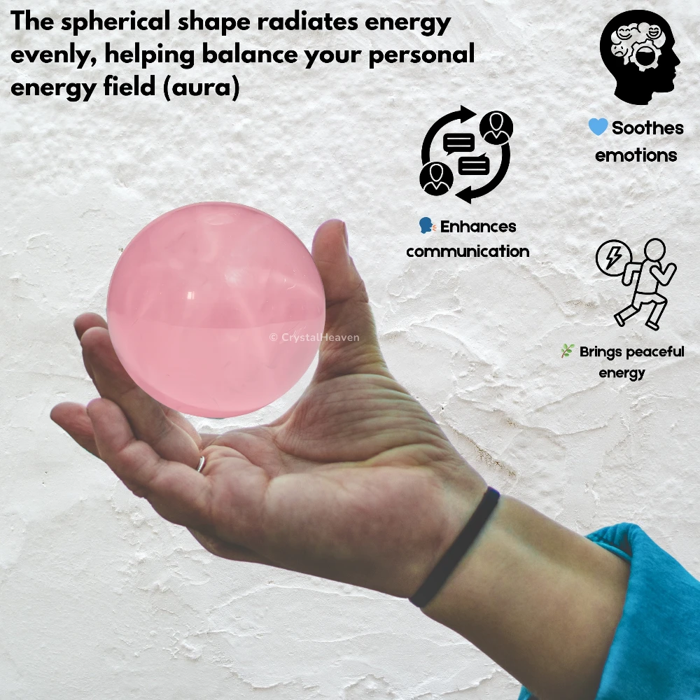 Star Rose Quartz Sphere (2 Inch)