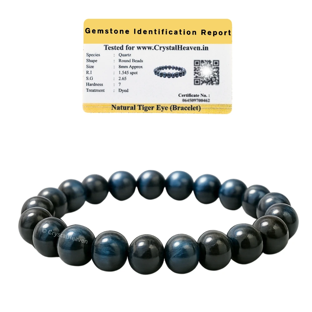 Light Blue Cat's Eye Bracelet (Elastic)