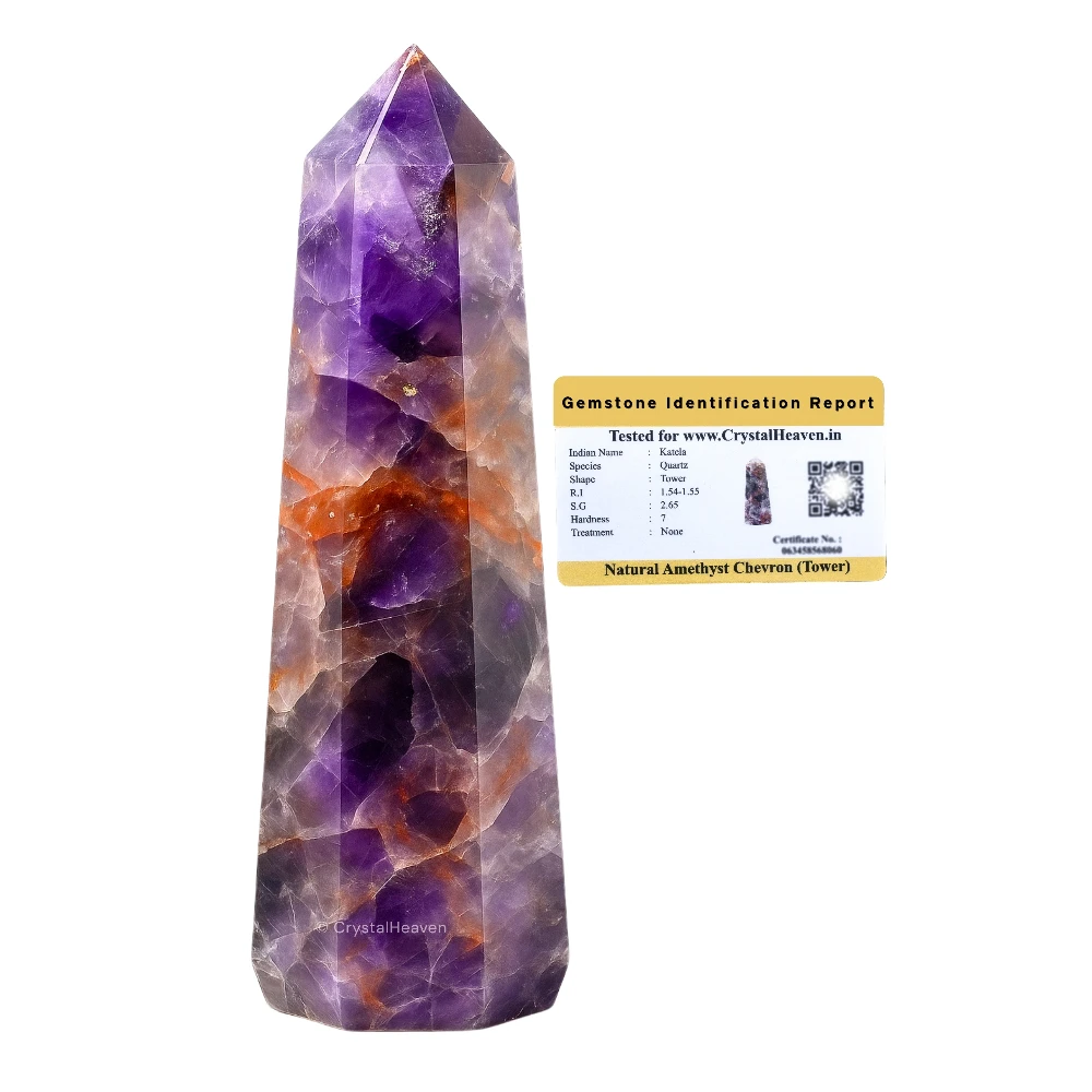Amethyst Chevron Tower (2" to 3" inch)