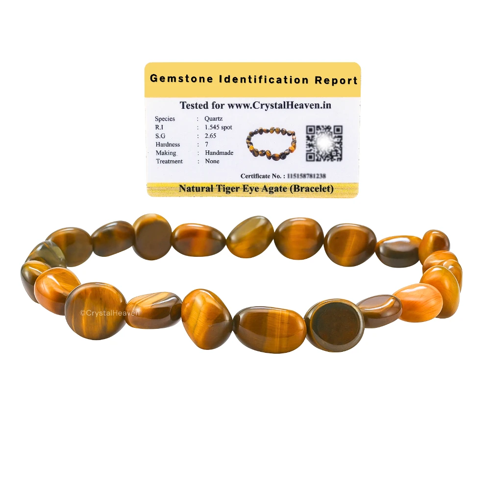 Tiger Eye Tumbled Bracelet (Elastic)