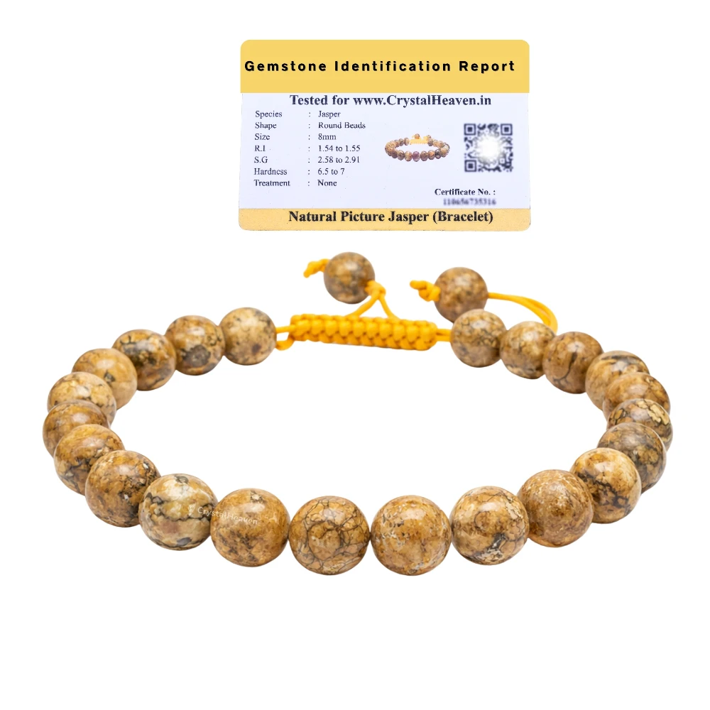 Picture Jasper Bracelet (Adjustable)