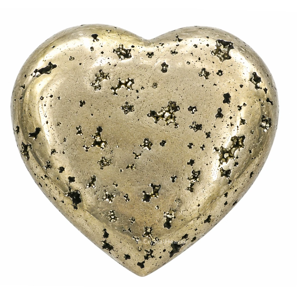 Raw Pyrite Heart