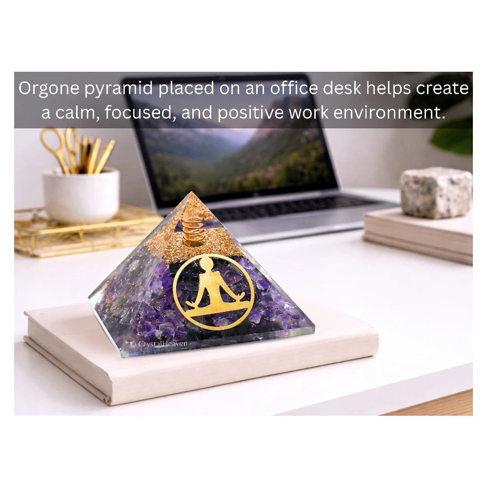 Amethyst Orgone Pyramid (Buddha Yoga)