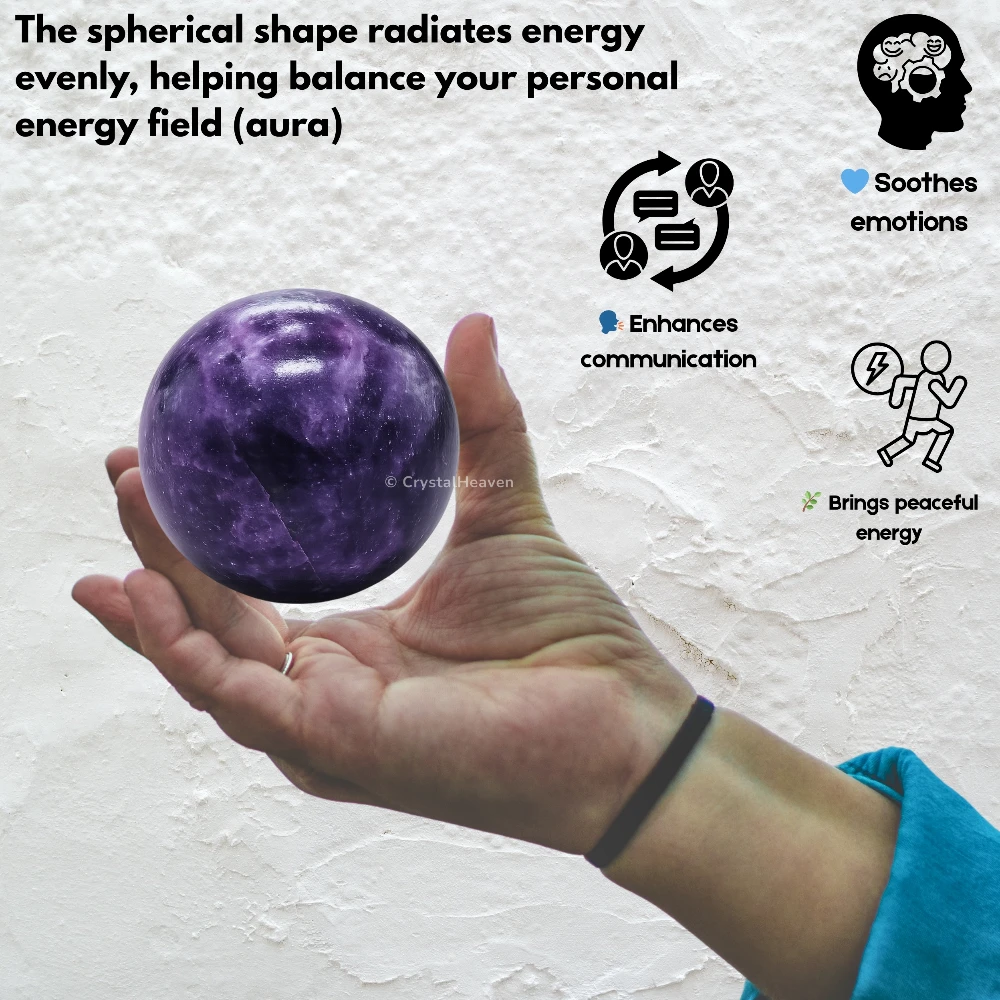 Lepidolite Sphere (2 Inch)