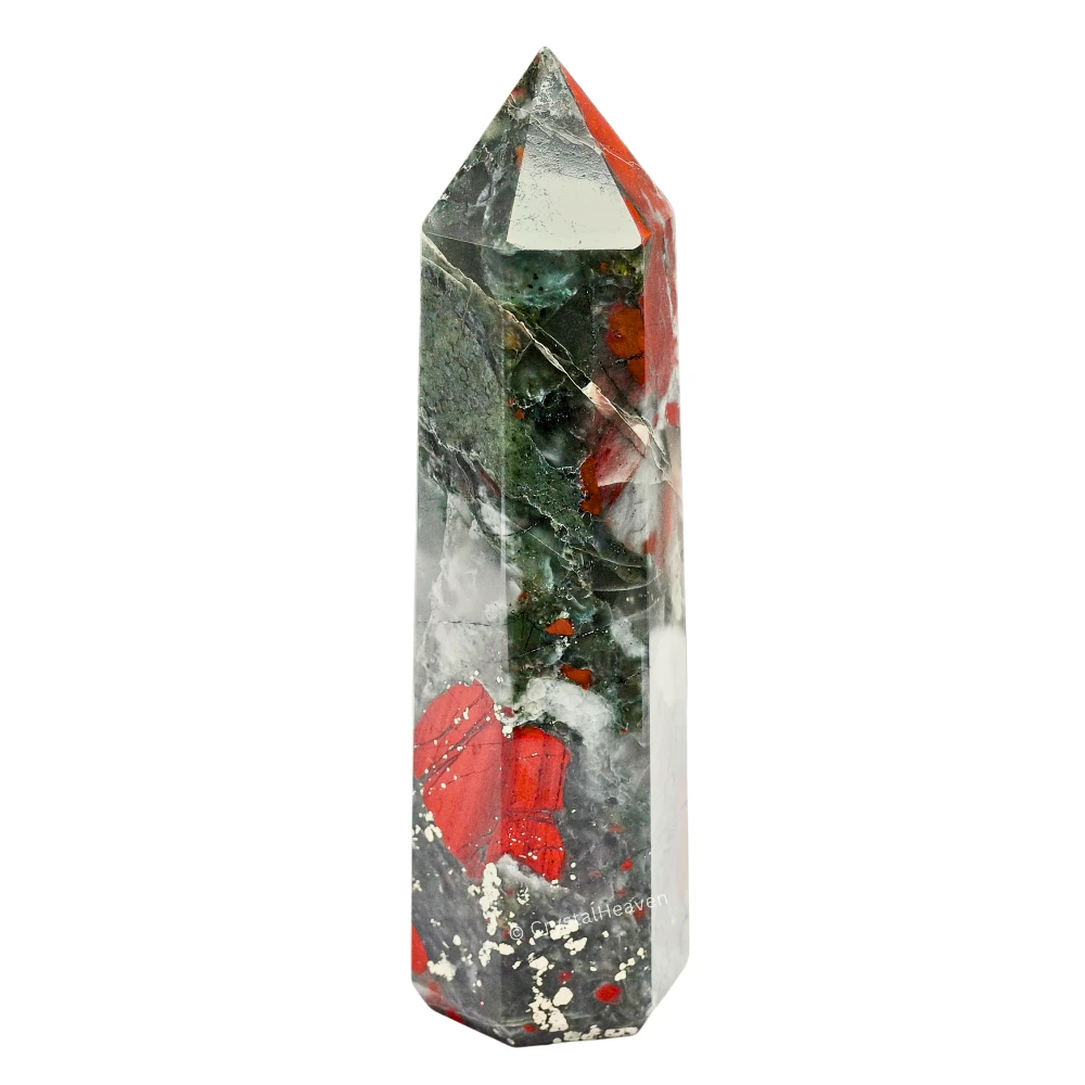 Large African Bloodstone Tower