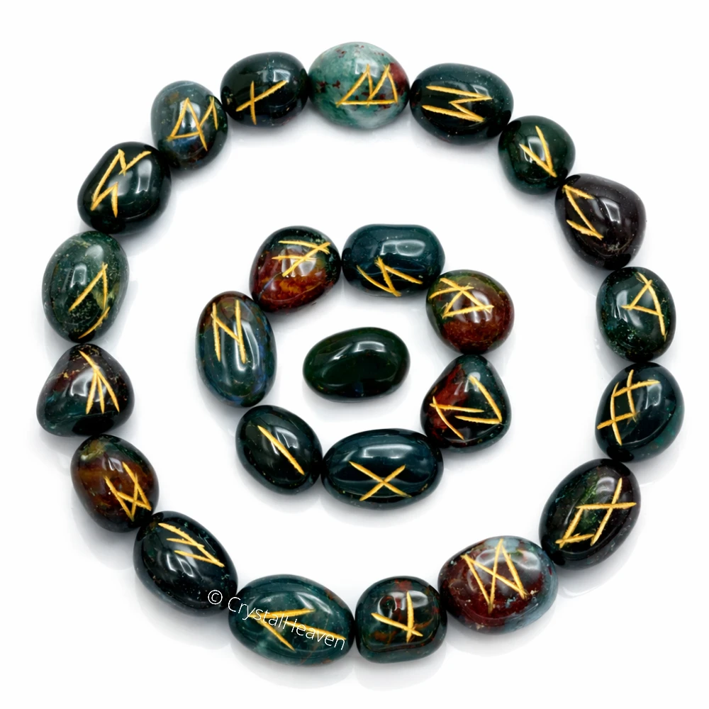 Bloodstone Rune Stones Set