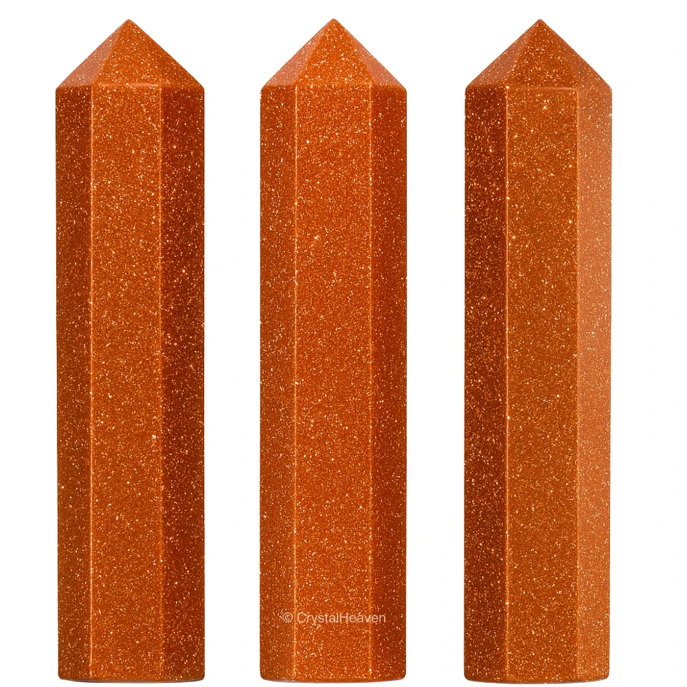 Red Goldstone Pencil Points (Set of 3)