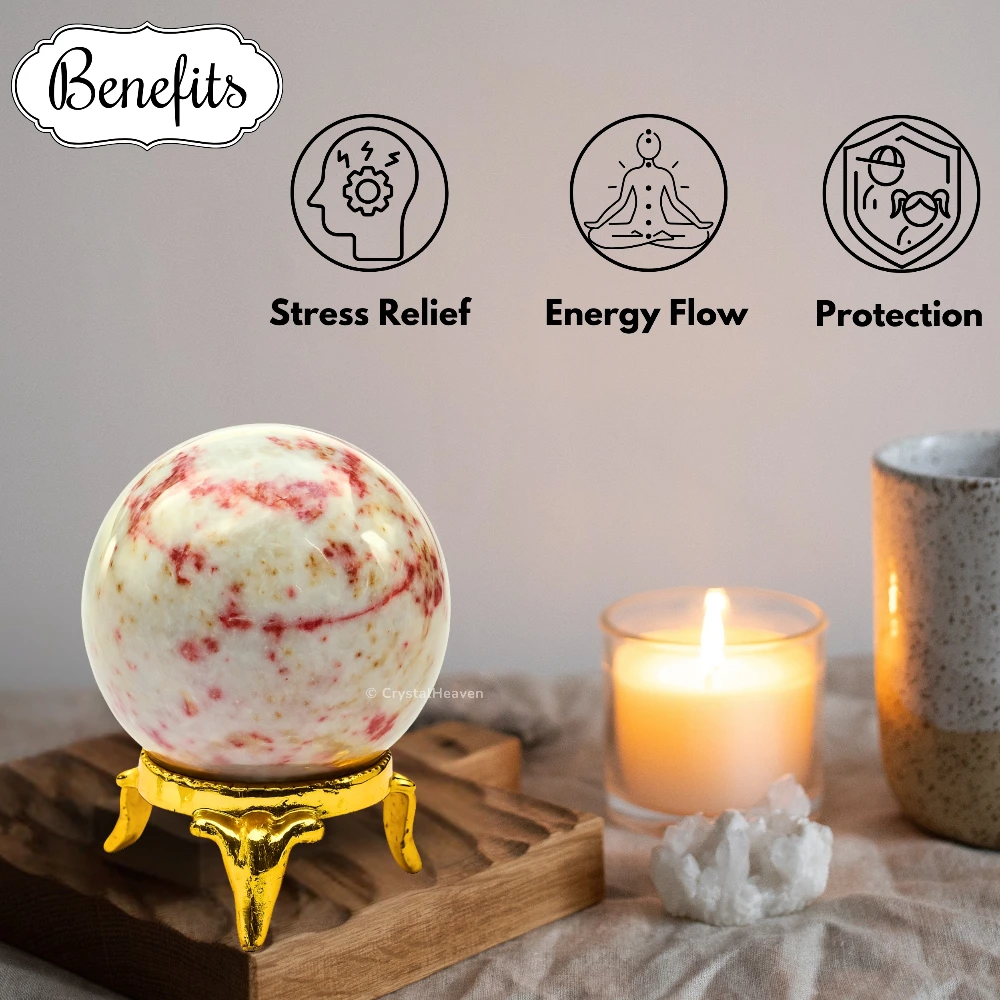 Cinnabarite Sphere (2 Inch)
