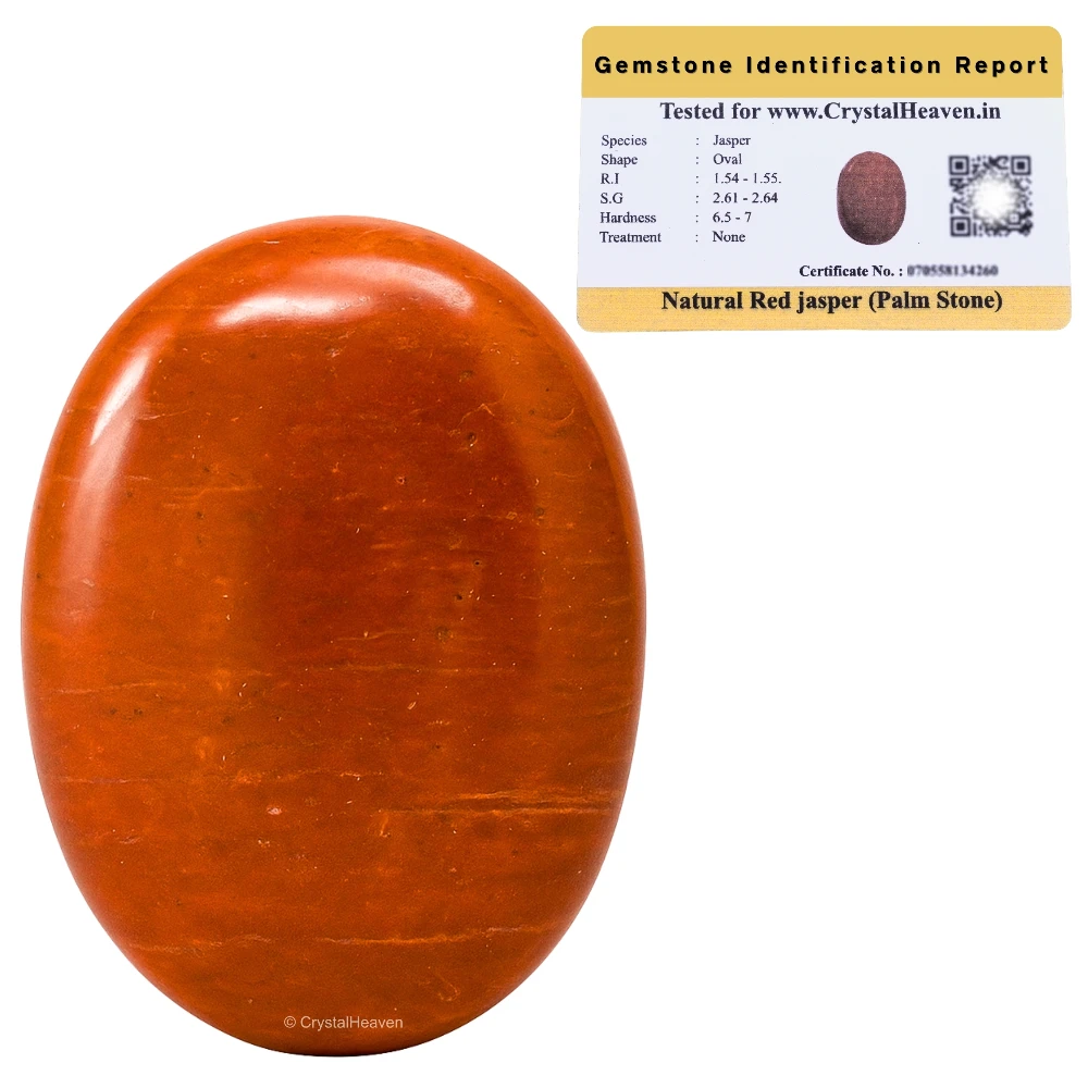 Red Jasper Palm Stone
