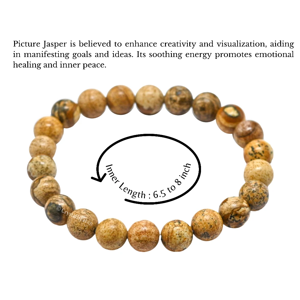 Picture Jasper Bracelet (Elastic)