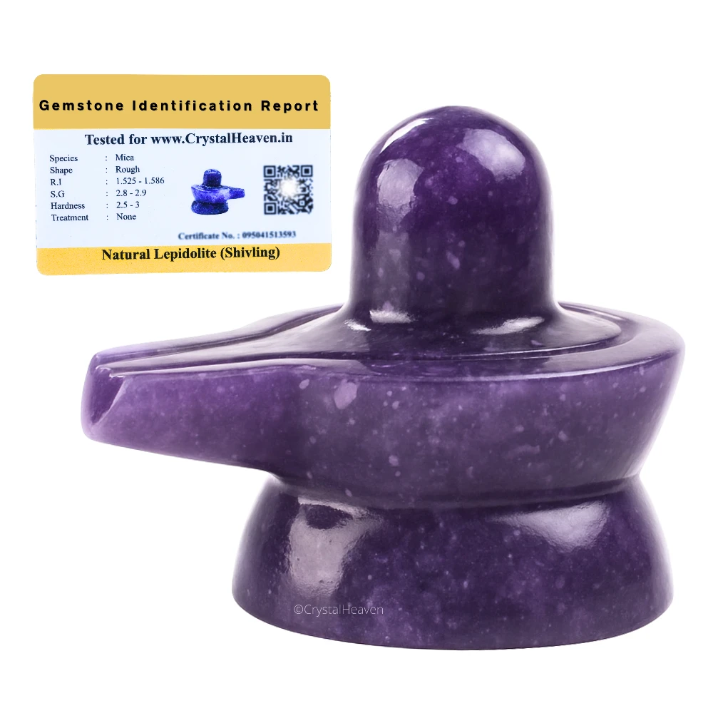 Lepidolite Shivling
