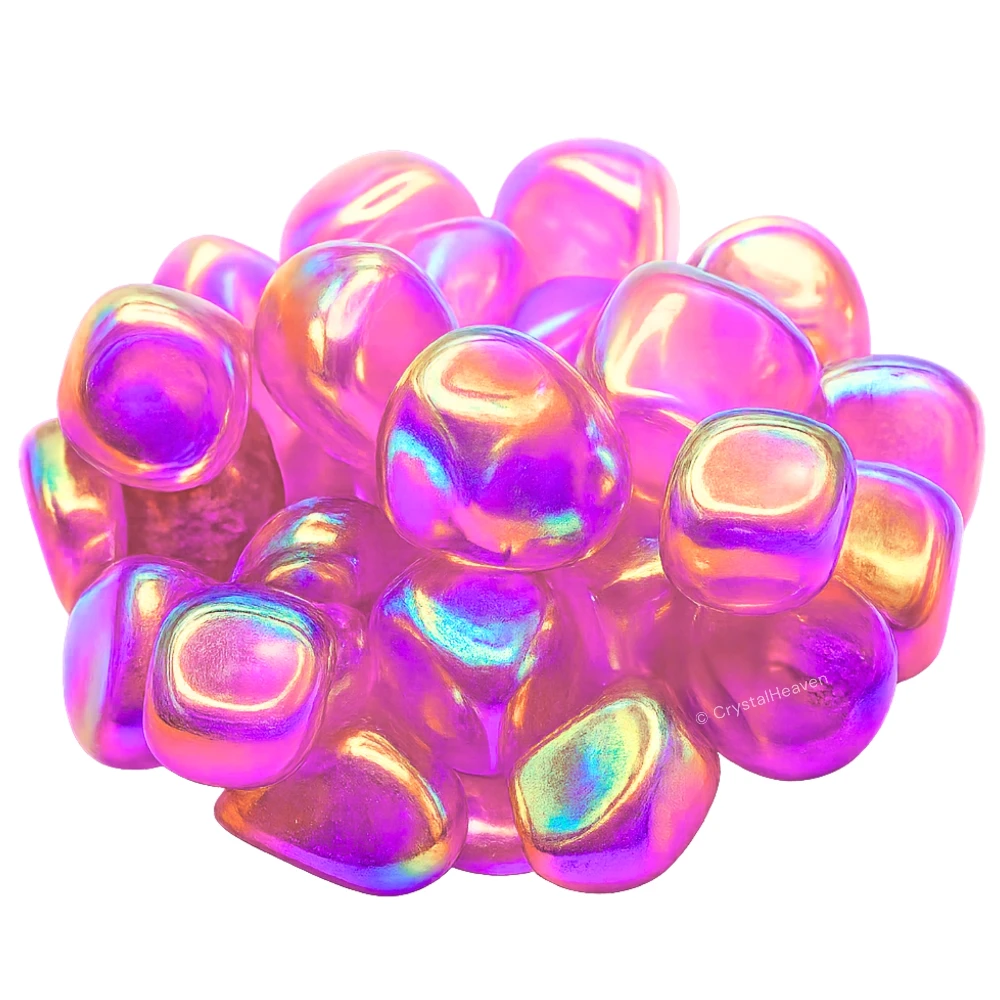 Tumbled Rose Aura Quartz Stones (30 Gram)