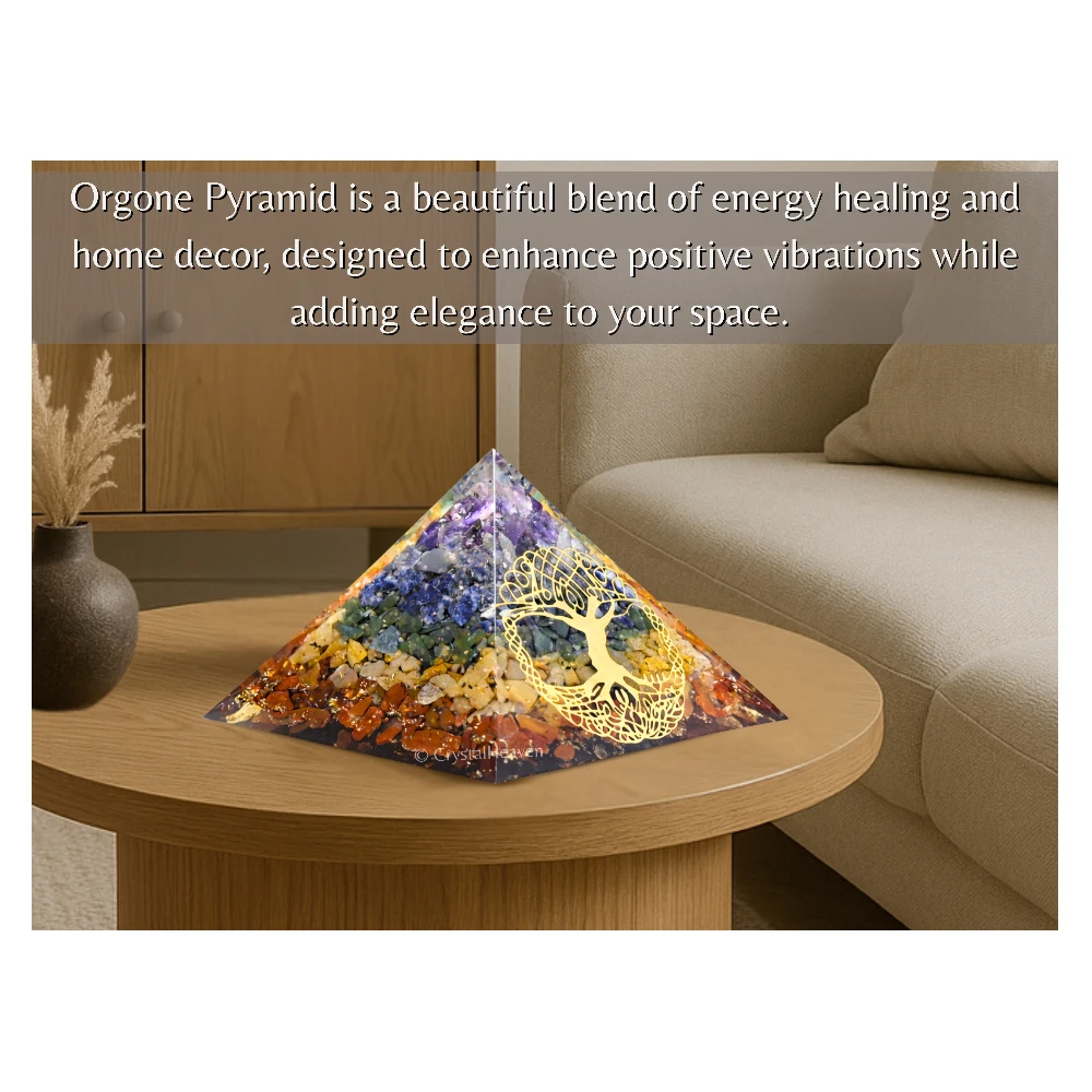 7 Chakra Orgone Pyramid (Tree Of Life)