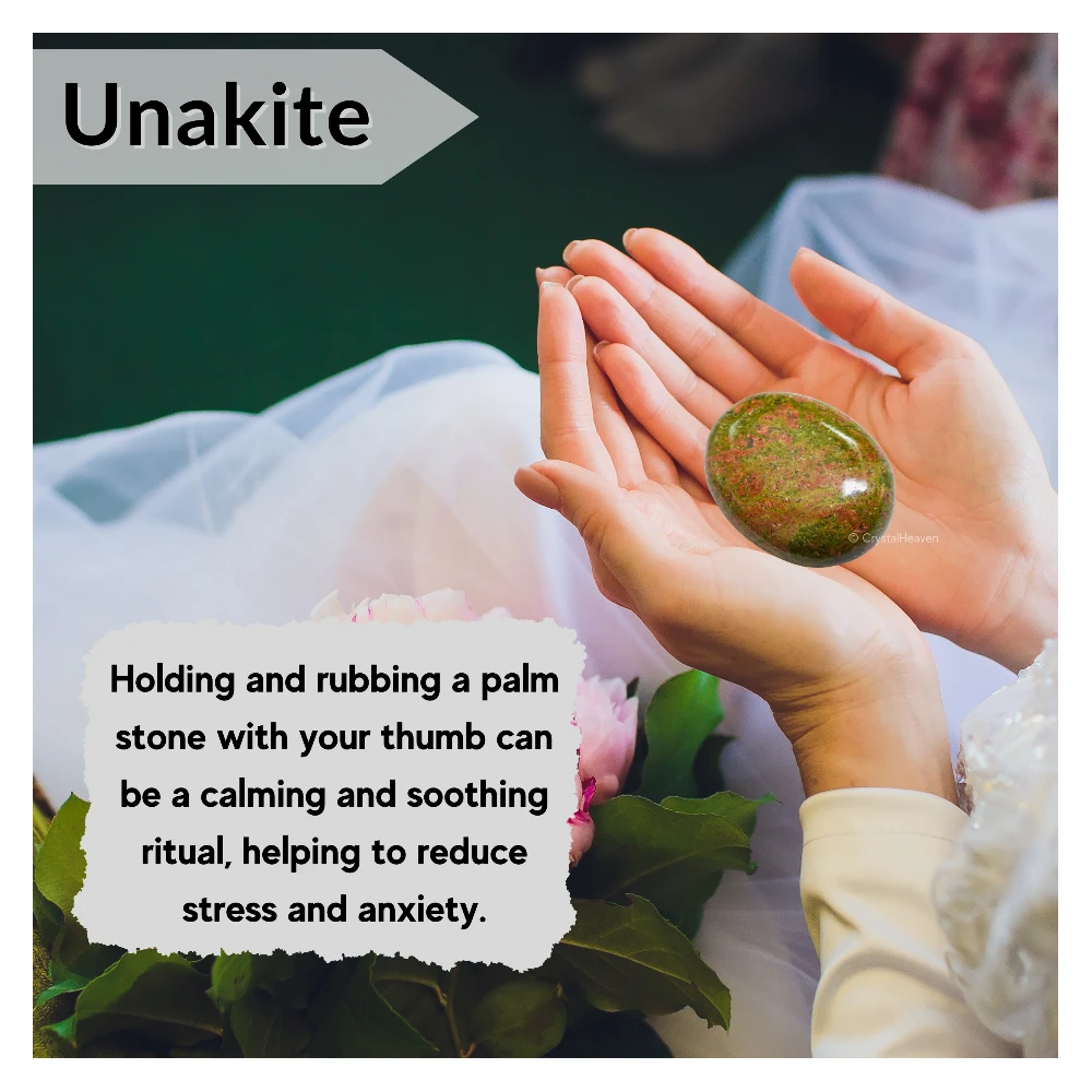 Unakite Palm Stone