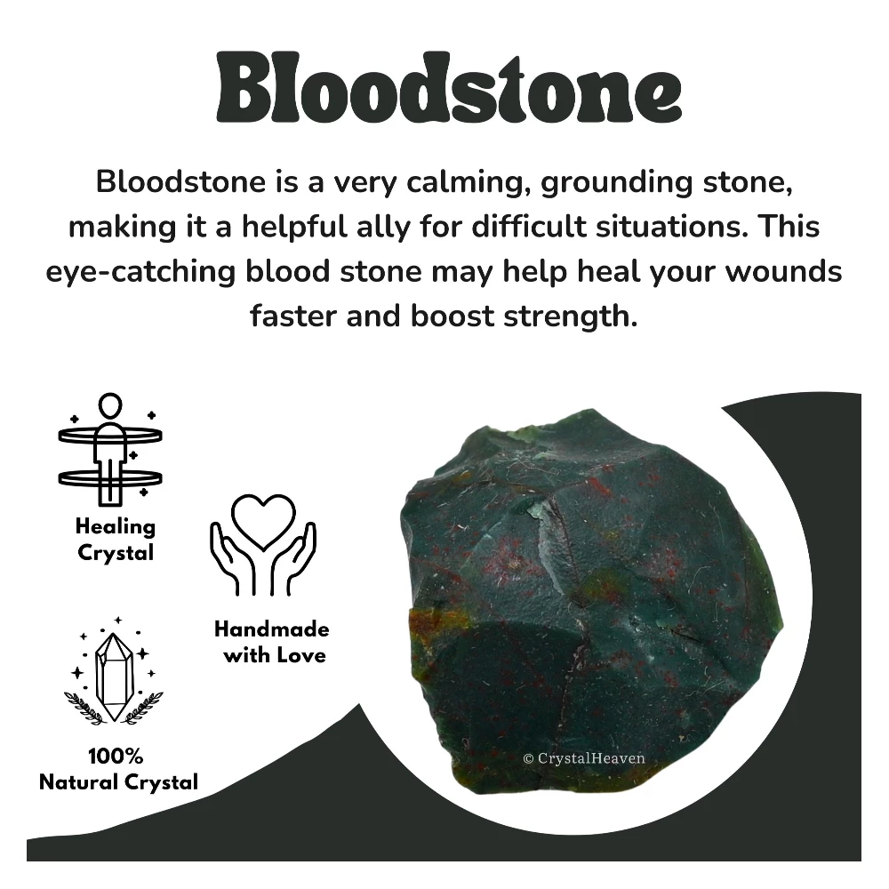 Raw Bloodstone Crystals (1 Piece)