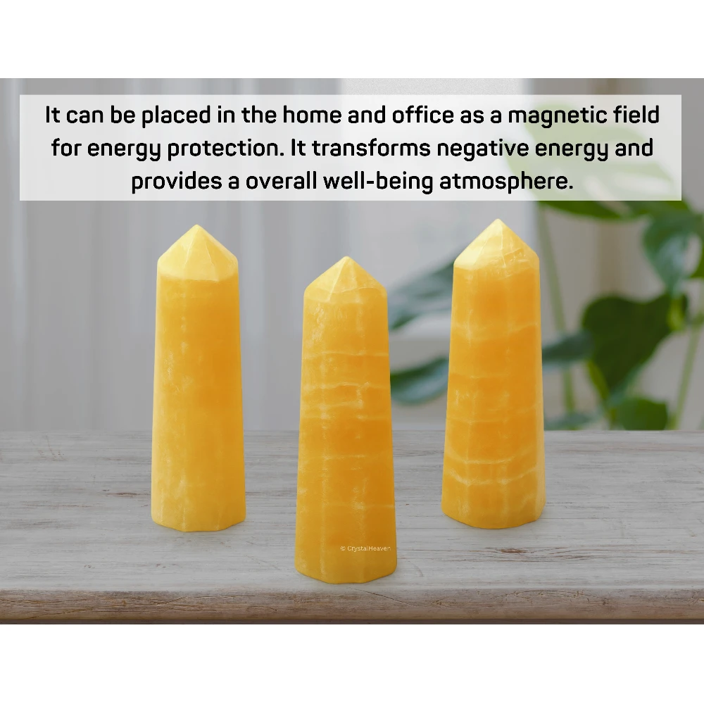 Yellow Calcite Crystal Tower (3" to 4" inch)