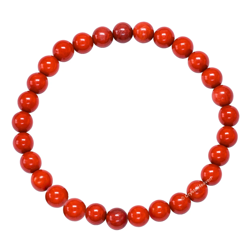 Red Jasper Healing Crystal Bracelets - 6mm Beads