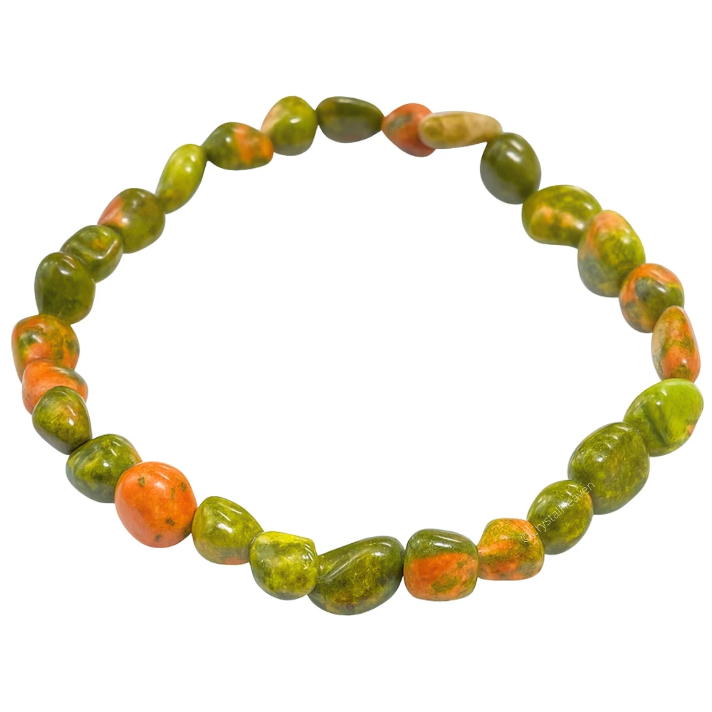 Unakite Tumbled Bracelet (Elastic)